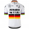 Set Kurzarmtrikot + Trägerhose 2020 Team Jumbo-Visma UCI-Weltmeisterschaften N001